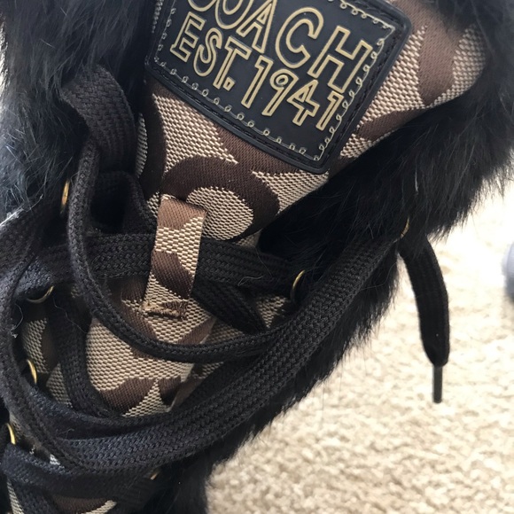 COACH Jennie Fur Boots - Picture 3 of 7